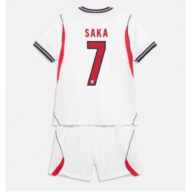 England Bukayo Saka #7 Hjemme skjorte til barn VM 2026 Kortermet (+ korte bukser)